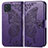 Funda de Cuero Cartera con Soporte Mariposa Carcasa para Samsung Galaxy M32 4G Morado