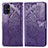 Funda de Cuero Cartera con Soporte Mariposa Carcasa para Samsung Galaxy M51 Morado