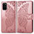 Funda de Cuero Cartera con Soporte Mariposa Carcasa para Samsung Galaxy S20 Plus 5G Rosa