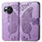 Funda de Cuero Cartera con Soporte Mariposa Carcasa para Sharp Aquos R8 Purpura Claro