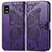 Funda de Cuero Cartera con Soporte Mariposa Carcasa para Sharp Aquos wish3 Morado