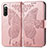 Funda de Cuero Cartera con Soporte Mariposa Carcasa para Sony Xperia 10 IV SO-52C Rosa