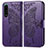 Funda de Cuero Cartera con Soporte Mariposa Carcasa para Sony Xperia 5 IV Morado