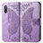 Funda de Cuero Cartera con Soporte Mariposa Carcasa para Sony Xperia Ace II Purpura Claro