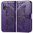 Funda de Cuero Cartera con Soporte Mariposa Carcasa para Sony Xperia Ace II SO-41B Morado