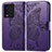 Funda de Cuero Cartera con Soporte Mariposa Carcasa para Vivo iQOO 9T 5G Morado