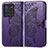 Funda de Cuero Cartera con Soporte Mariposa Carcasa para Vivo iQOO Neo6 5G Morado