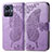 Funda de Cuero Cartera con Soporte Mariposa Carcasa para Vivo T1 4G Purpura Claro