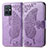 Funda de Cuero Cartera con Soporte Mariposa Carcasa para Vivo T1 5G India Purpura Claro