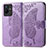 Funda de Cuero Cartera con Soporte Mariposa Carcasa para Vivo T2x 5G Purpura Claro