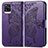 Funda de Cuero Cartera con Soporte Mariposa Carcasa para Vivo V20 (2021) Morado