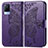 Funda de Cuero Cartera con Soporte Mariposa Carcasa para Vivo V21 5G Morado