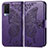 Funda de Cuero Cartera con Soporte Mariposa Carcasa para Vivo V21e 5G Morado