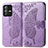 Funda de Cuero Cartera con Soporte Mariposa Carcasa para Vivo V23 5G Purpura Claro