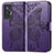 Funda de Cuero Cartera con Soporte Mariposa Carcasa para Vivo X70t Morado