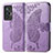 Funda de Cuero Cartera con Soporte Mariposa Carcasa para Vivo X70t Purpura Claro