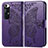 Funda de Cuero Cartera con Soporte Mariposa Carcasa para Xiaomi Mi 10S 5G Morado