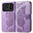 Funda de Cuero Cartera con Soporte Mariposa Carcasa para Xiaomi Mi 11 Ultra 5G Purpura Claro