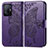 Funda de Cuero Cartera con Soporte Mariposa Carcasa para Xiaomi Mi 11T Pro 5G Morado