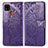 Funda de Cuero Cartera con Soporte Mariposa Carcasa para Xiaomi POCO C3 Morado