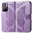 Funda de Cuero Cartera con Soporte Mariposa Carcasa para Xiaomi Poco M4 Pro 5G Purpura Claro