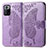 Funda de Cuero Cartera con Soporte Mariposa Carcasa para Xiaomi Poco X3 GT 5G Purpura Claro