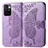 Funda de Cuero Cartera con Soporte Mariposa Carcasa para Xiaomi Redmi 10 4G Purpura Claro