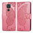 Funda de Cuero Cartera con Soporte Mariposa Carcasa para Xiaomi Redmi 10X 4G Rosa Roja