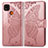 Funda de Cuero Cartera con Soporte Mariposa Carcasa para Xiaomi Redmi 9 India Rosa