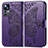 Funda de Cuero Cartera con Soporte Mariposa Carcasa para Xiaomi Redmi K50 Ultra 5G Morado