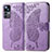 Funda de Cuero Cartera con Soporte Mariposa Carcasa para Xiaomi Redmi K50 Ultra 5G Purpura Claro