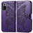 Funda de Cuero Cartera con Soporte Mariposa Carcasa para Xiaomi Redmi Note 10 Pro 4G Morado