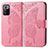 Funda de Cuero Cartera con Soporte Mariposa Carcasa para Xiaomi Redmi Note 10 Pro 5G Rosa Roja
