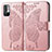Funda de Cuero Cartera con Soporte Mariposa Carcasa para Xiaomi Redmi Note 10T 5G Rosa