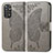 Funda de Cuero Cartera con Soporte Mariposa Carcasa para Xiaomi Redmi Note 11 4G (2022) Gris