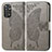 Funda de Cuero Cartera con Soporte Mariposa Carcasa para Xiaomi Redmi Note 11 Pro 4G Gris