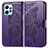 Funda de Cuero Cartera con Soporte Mariposa Carcasa para Xiaomi Redmi Note 12 4G Morado