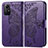 Funda de Cuero Cartera con Soporte Mariposa Carcasa para Xiaomi Redmi Note 12S Morado