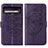 Funda de Cuero Cartera con Soporte Mariposa Carcasa Y01B para Google Pixel 8 5G Morado