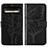 Funda de Cuero Cartera con Soporte Mariposa Carcasa Y01B para Google Pixel 8 5G Negro