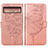 Funda de Cuero Cartera con Soporte Mariposa Carcasa Y01B para Google Pixel 8 5G Oro Rosa