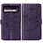 Funda de Cuero Cartera con Soporte Mariposa Carcasa Y01B para Google Pixel 8 Pro 5G Morado