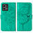 Funda de Cuero Cartera con Soporte Mariposa Carcasa Y01B para Motorola Moto G Stylus (2023) 4G Verde