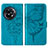 Funda de Cuero Cartera con Soporte Mariposa Carcasa Y01B para OnePlus 11R 5G Azul