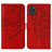 Funda de Cuero Cartera con Soporte Mariposa Carcasa Y01B para Samsung Galaxy A31 Rojo