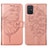 Funda de Cuero Cartera con Soporte Mariposa Carcasa Y01B para Samsung Galaxy A51 5G Oro Rosa