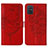 Funda de Cuero Cartera con Soporte Mariposa Carcasa Y01B para Samsung Galaxy A51 5G Rojo