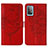 Funda de Cuero Cartera con Soporte Mariposa Carcasa Y01B para Samsung Galaxy A52s 5G Rojo