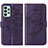 Funda de Cuero Cartera con Soporte Mariposa Carcasa Y01B para Samsung Galaxy A53 5G Morado