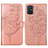 Funda de Cuero Cartera con Soporte Mariposa Carcasa Y01B para Samsung Galaxy A71 4G A715 Oro Rosa